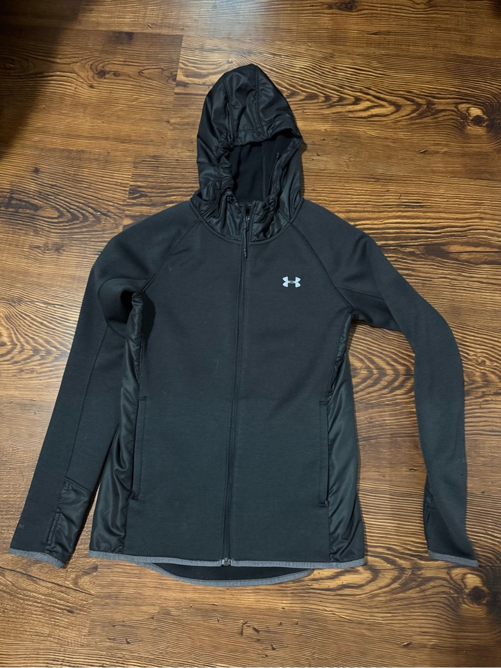 Under Armour Black Women's Full-Zip Hooded Performance Jacket